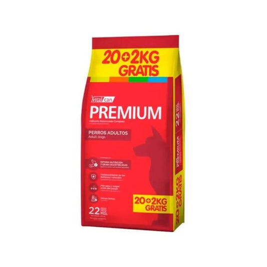 Vitalcan Premium Perro Adulto Raza Media - 22 Kg + REGALO