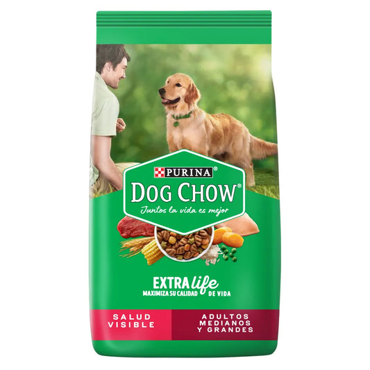 Dog Chow – Raza Media y Grande - 21 Kg + REGALO