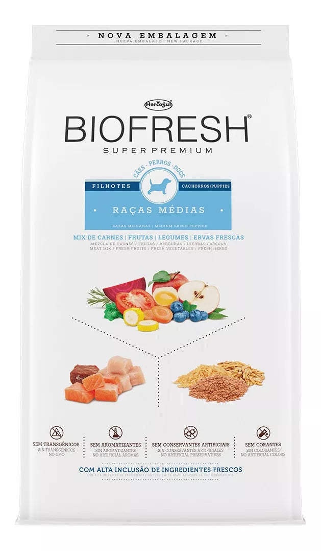 Biofresh Perro Cachorro Raza Media - 10.1 Kg + REGALO