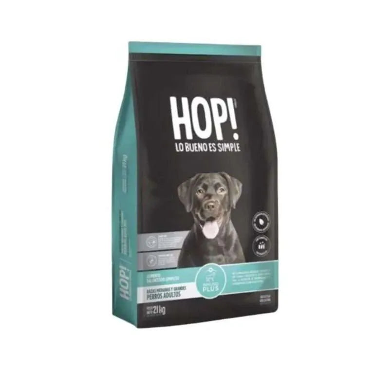 Hop Perro Adulto Raza Media y Grande - 21 Kg + REGALO