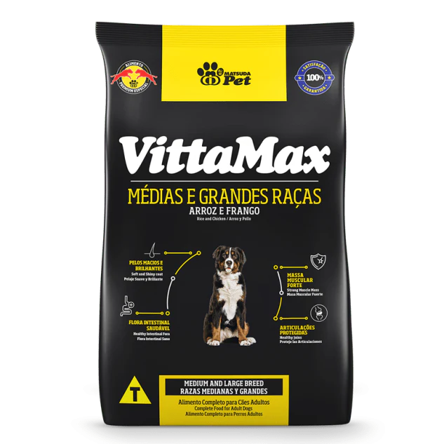 VITTAMAX PREMIUM PERRO ADULTO RAZA MEDIA Y GRANDE 25Kg + REGALO